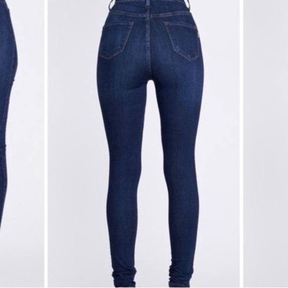 High Rise Blue Jeans - Picture 3 of 6